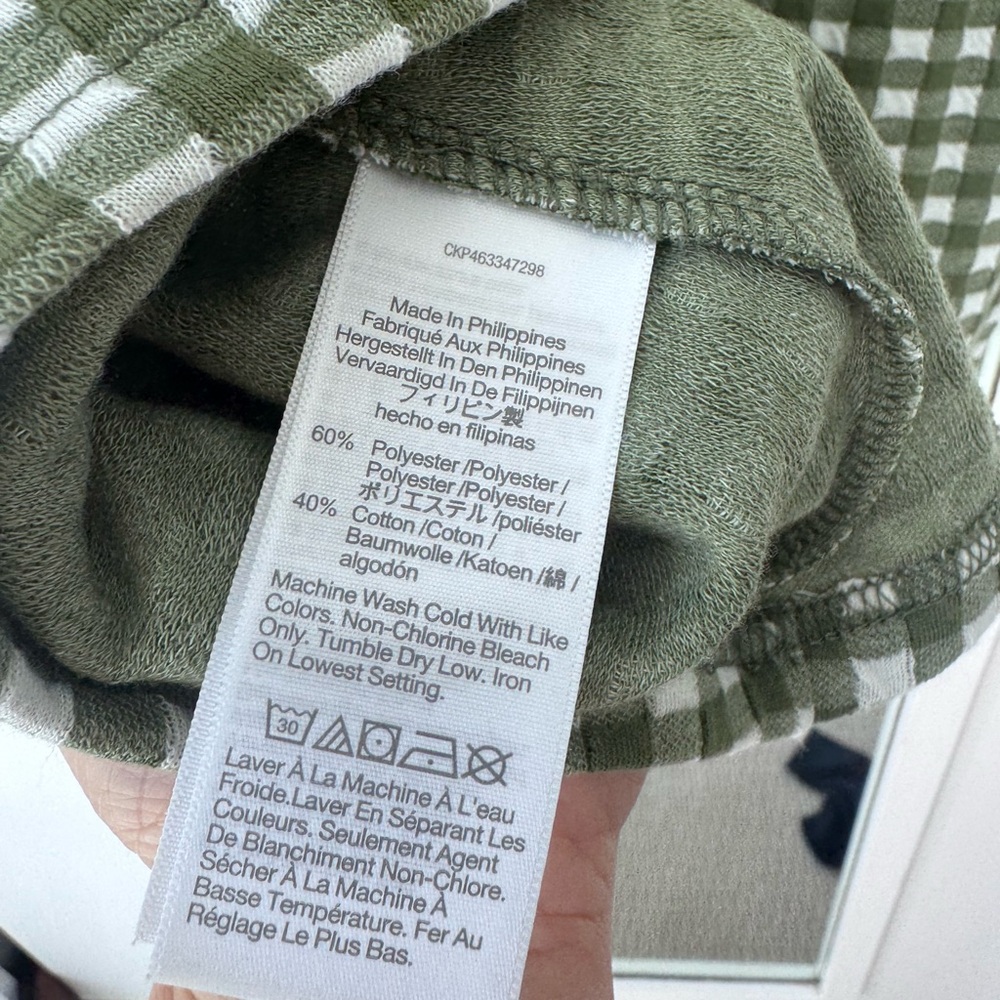 Madewell Olive Checkered Mini Dress - Picture 4 of 4